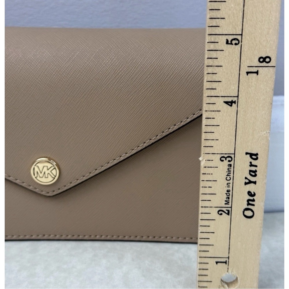 Michael Kors Wallet Camel Jet Set Travel Leather‎ Envelope Continental Flap NWT - Picture 7 of 10
